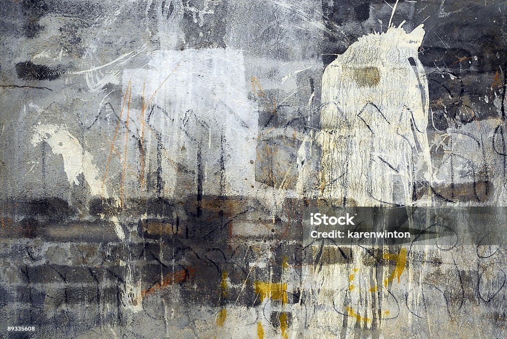 Grunge sfondo a parete - Foto stock royalty-free di Cemento
