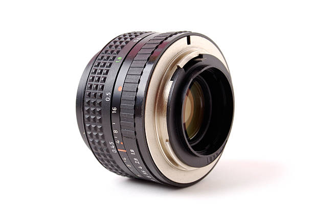 istock Retro SLR film camera lens 89335623