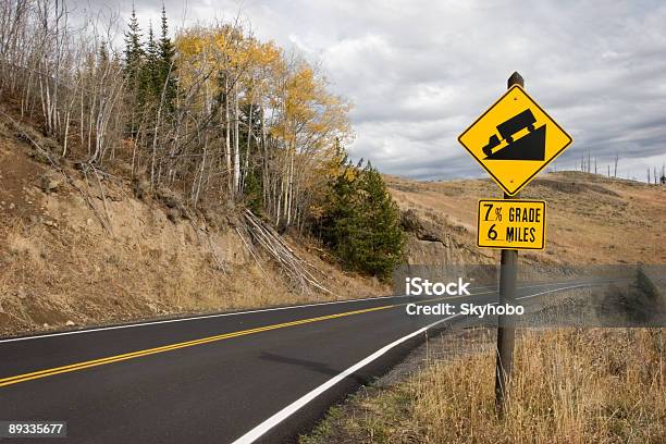 Downhill Grade Stock Photo - Download Image Now - Color Image, Danger, Highway