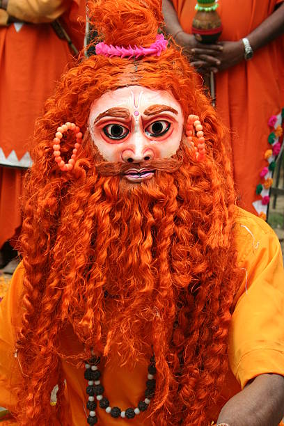 istock Mask of an indian sadhu(Saint) 89337126