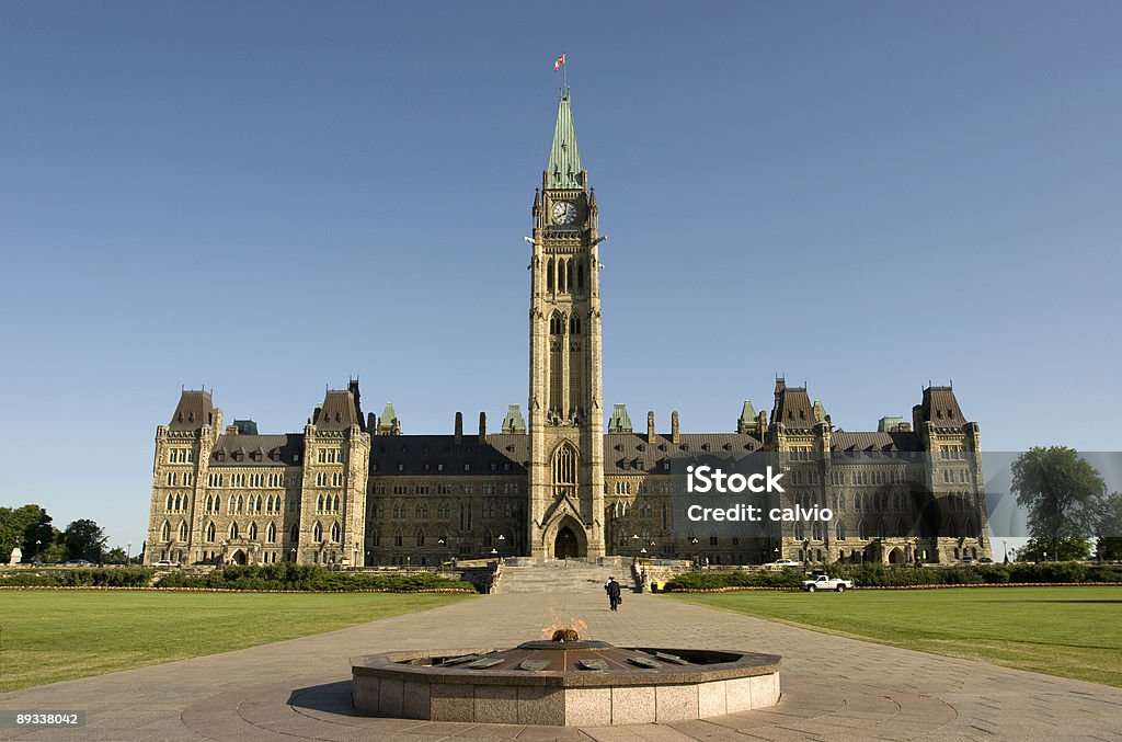 Sur la colline du Parlement pittoresque - Photo de Canada libre de droits