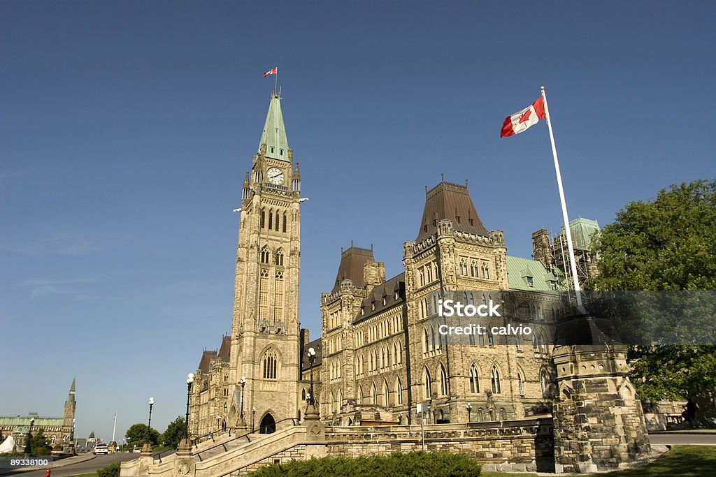 Национальный мощности - Стоковые фото Канадский флаг роялти-фри