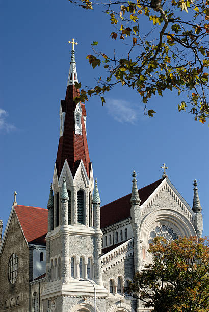 istock St Francis Xavier Church with Tree Branch 89338117