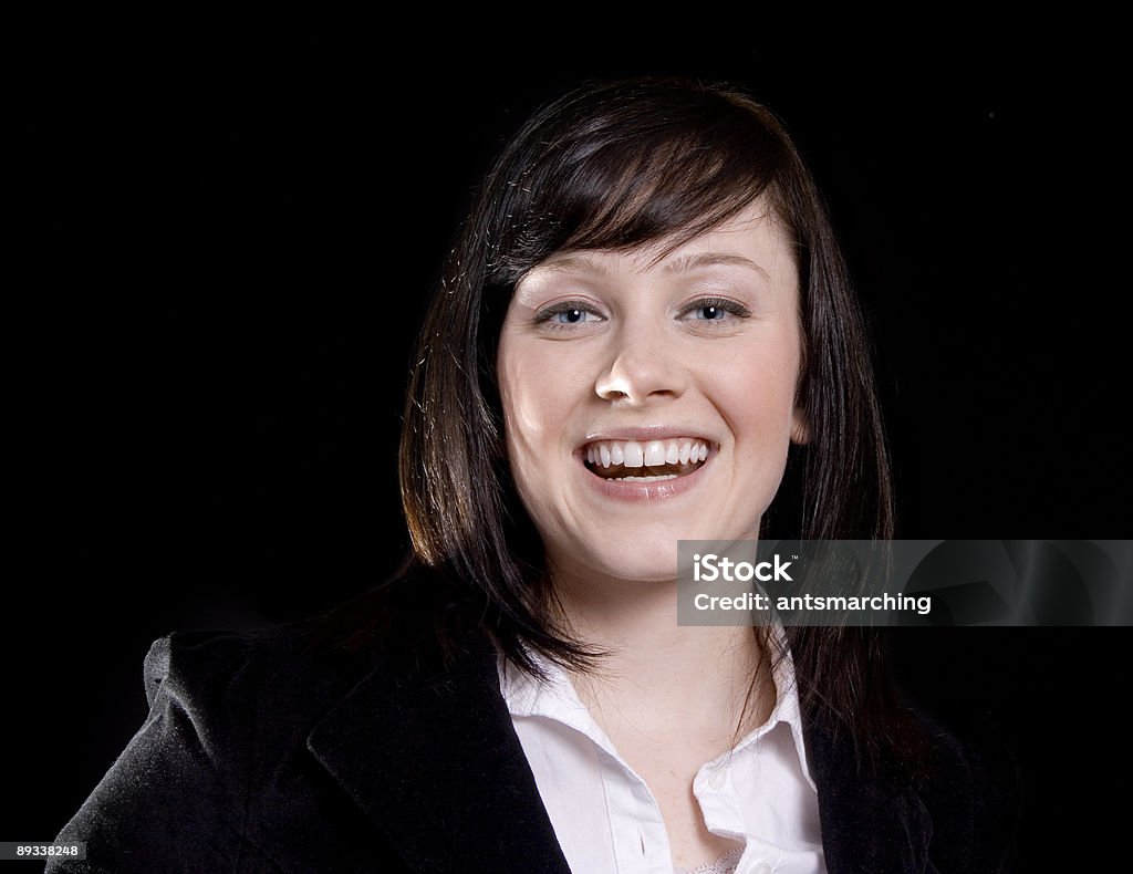 Bellissimo Brunette donna - Foto stock royalty-free di Abbigliamento casual