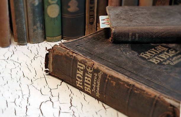 istock Antique Bible and Old Books 89338271