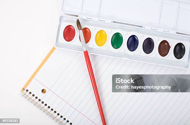 Foto de Papel E Tinta e mais fotos de stock de Bloco Espiral - Bloco Espiral, Educação, Equipamento