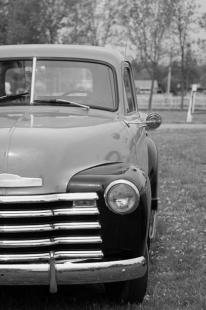 istock vintage auto - in black and white 89338314