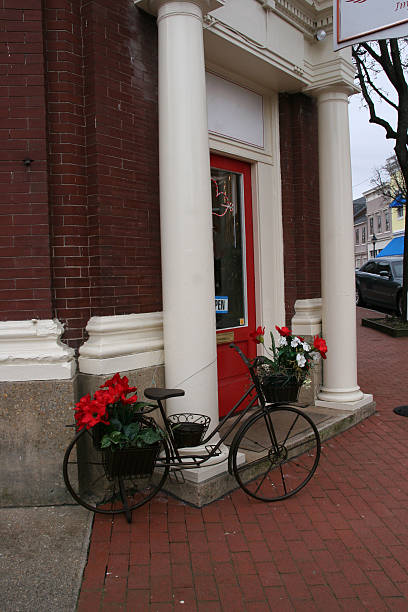 Old Town Fredericksburg stock photo