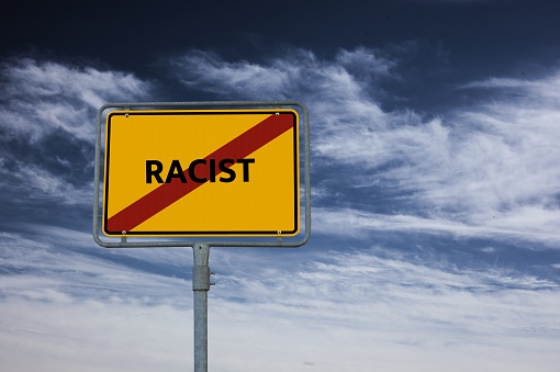 - RACIST - image with words associated with the topic RACISM, word, image, illustration