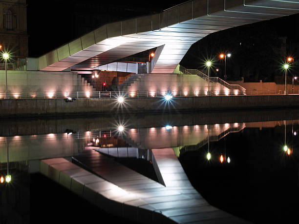 istock Reflection of Deusto universitys bridge in Bilbao 89338705