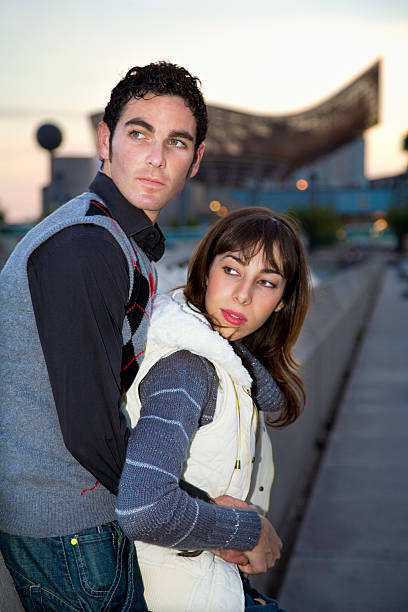 istock Young couple in Barcelona 89339146
