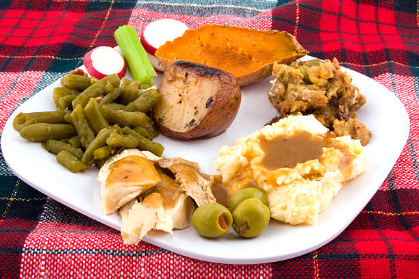 Holiday Dinner stock photo