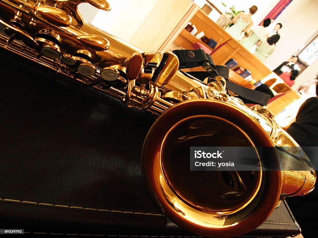 Саксофон в Свадьба - Стоковые фото Блестящий роялти-фри