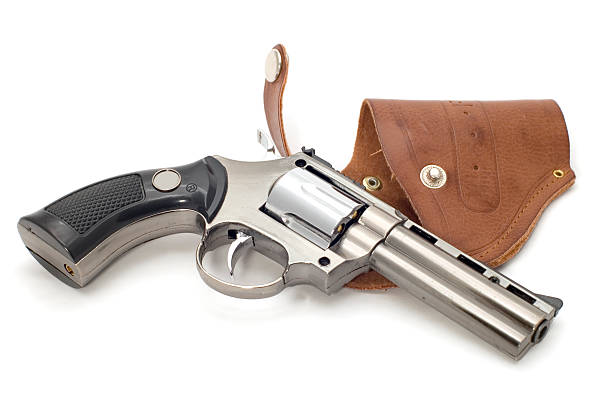istock revolver and holster on white 89340118