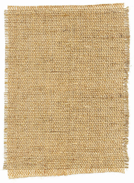 粗製麻布パッチ - canvas linen burlap textile ストックフォトと画像