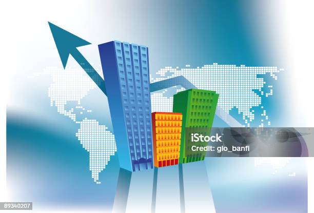 Real Estate Market 4 Stock Illustration - Download Image Now - Arrow Symbol, Building Exterior, Built Structure