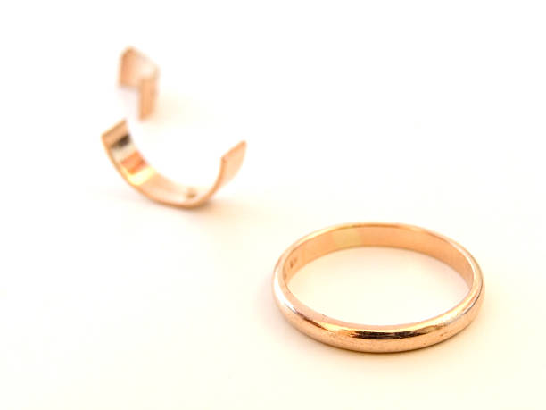 Two Broken Rings 340+ Broken Wedding Ring Stock Photos, Pictures & Royalty-Free Images ...