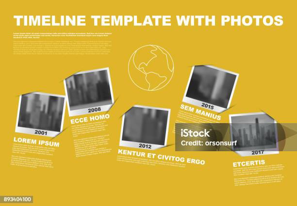 Vector Infographic Company Milestones Timeline Template Stock Illustration - Download Image Now