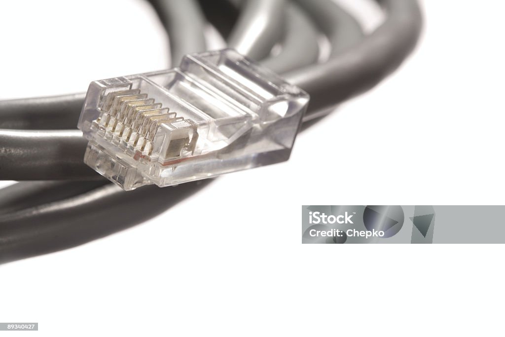 Conector de red - Foto de stock de Azul libre de derechos