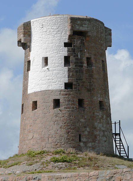 wieża martello - le hocq tower zdjęcia i obrazy z banku zdjęć