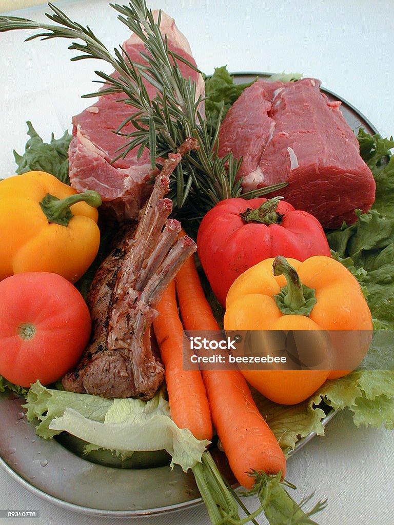 Carne fresca y productos - Foto de stock de Aire libre libre de derechos