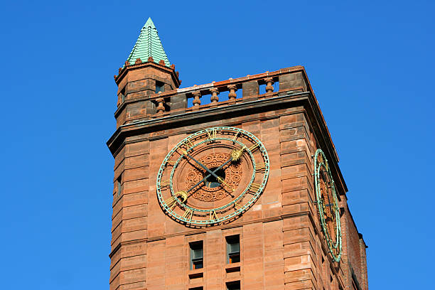 clock building stock photo