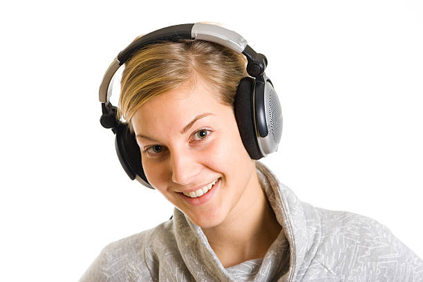 istock Listening music with headphones 89341036