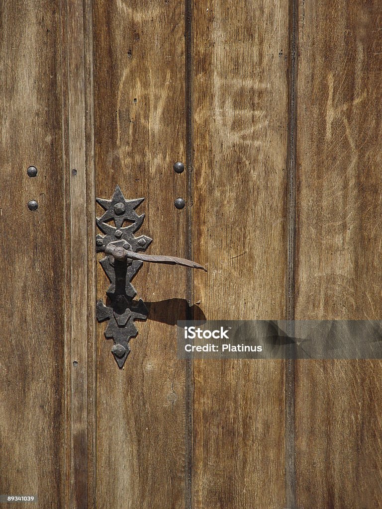 Vecchio porta - Foto stock royalty-free di Acciaio