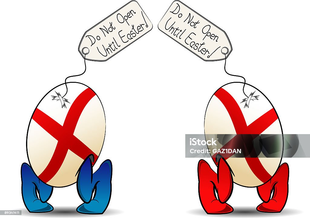 ПАСХАЛЬНОЕ ЯЙЦО АНГЛИЙСКИЙ ФЛАГ - Стоковые иллюстрации Английский флаг роялти-фри