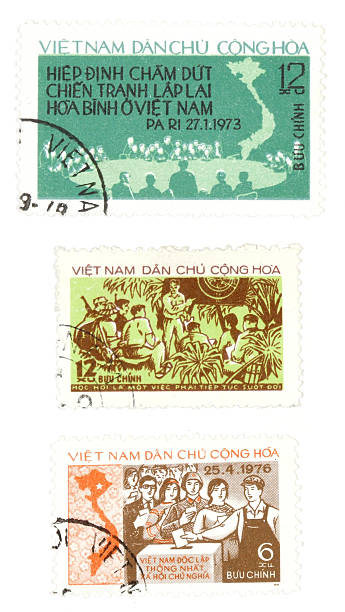 istock Vintage postage stamps from Vietnam 89341672