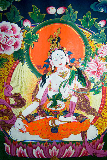 biały tara - tibet india tibetan culture buddhism zdjęcia i obrazy z banku zdjęć