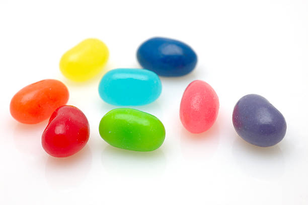 Colorful jelly beans  candy jellybean variation color image stock pictures, royalty-free photos & images