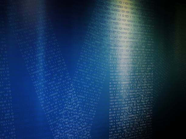 niebieskie tło kodu binarnego. kodowania na ekranie komputera. - computer language computer programmer coding computer software zdjęcia i obrazy z banku zdjęć