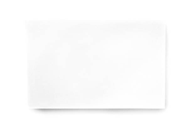 istock Blank business card mockup on a white background 893434212