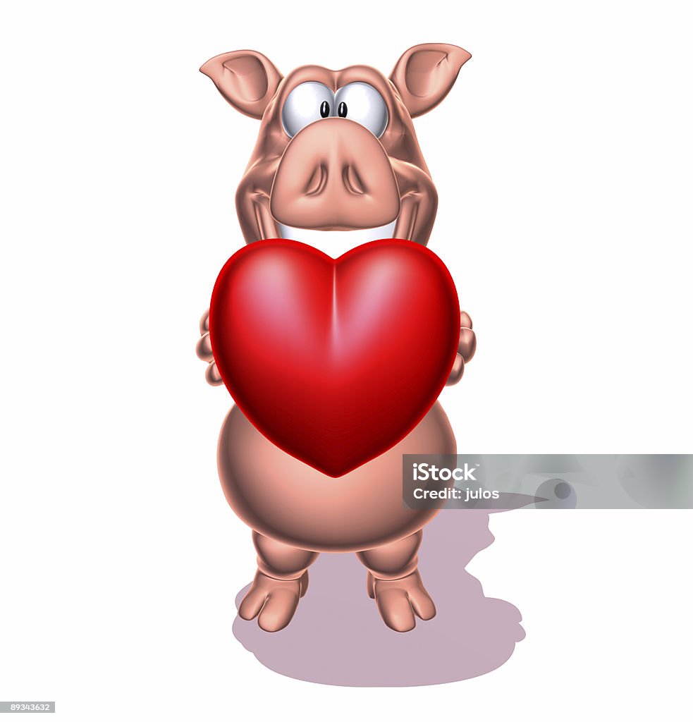 Cochon qui amour - Photo de Amour libre de droits