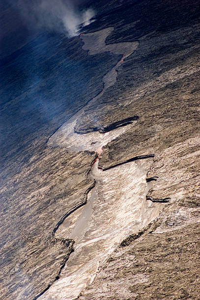 Lava flow. stock photo