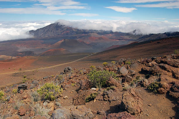 Haleakala Volcano stock photo