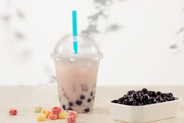 istock Homemade Boba Bubble Tea with candy and ice. 893444148
