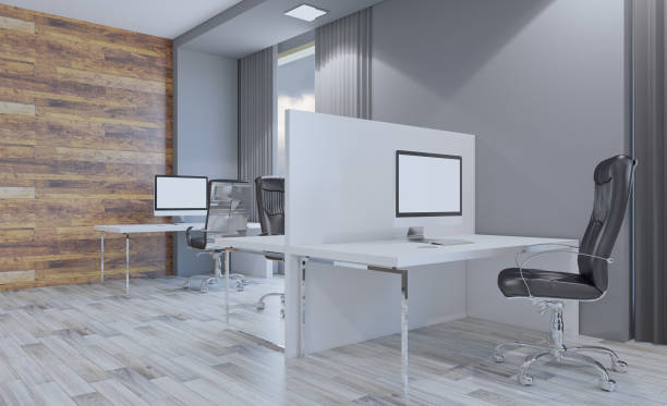 istock Modern office Cabinet. Meeting room. 3D rendering. 893444298
