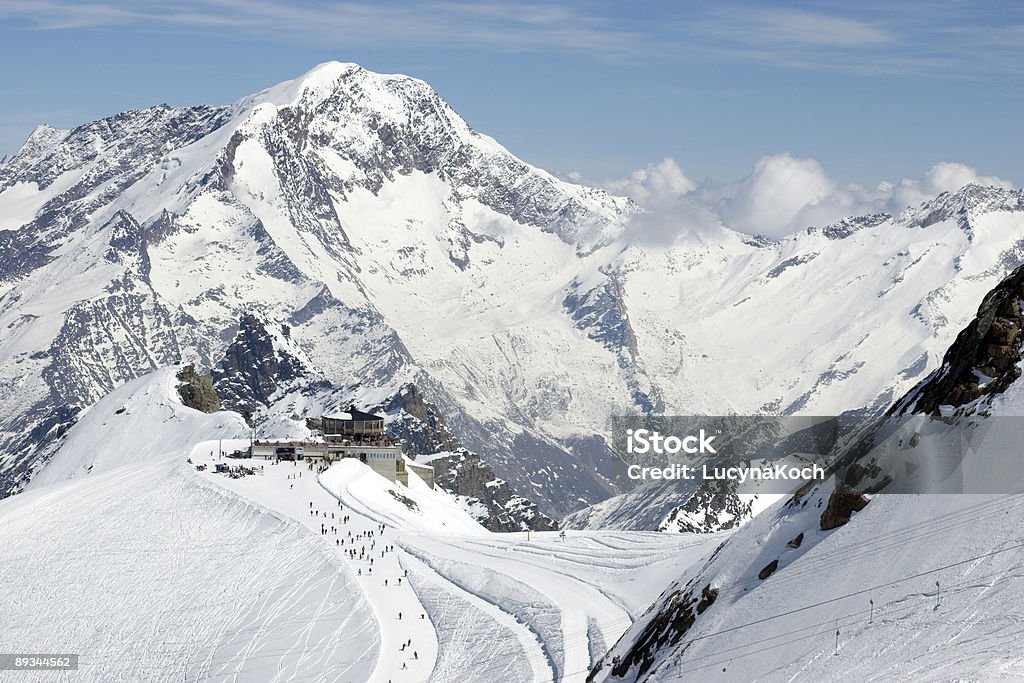 Allalinhorn, Drehrestaurant - Lizenzfrei Saas Fee Stock-Foto