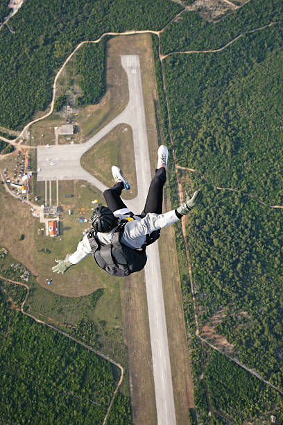 istock Parachutist in the air 89344622