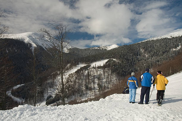 istock Tourists in the ski resort 89344689