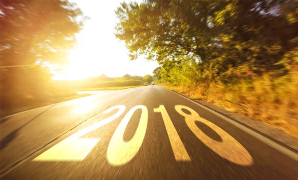 istock on the road to the new year 2018 893449552