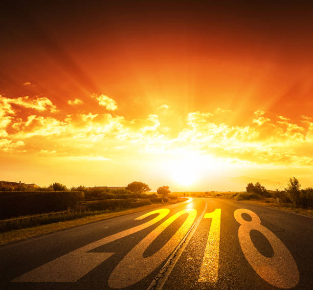 istock on the road to the new year 2018 893449616
