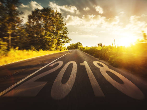 istock on the road to the new year 2018 893449632