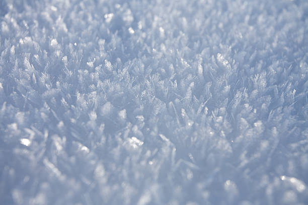 Snow crystals carpet stock photo
