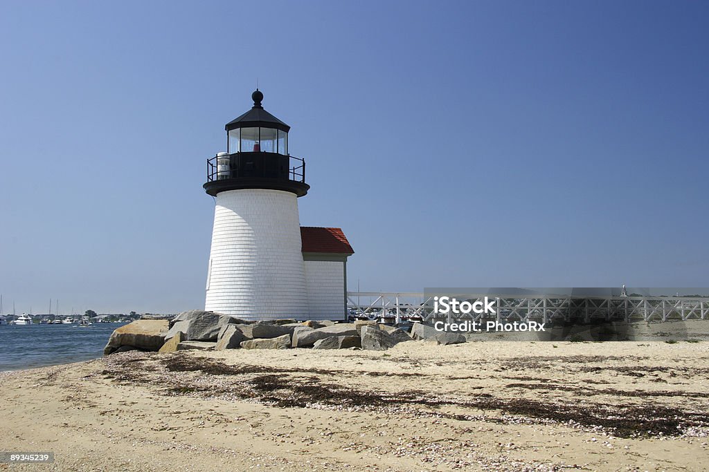 Letnie wspomnienia, Brant Point Lighthouse na Nantucket Island - Zbiór zdjęć royalty-free (Ameryka)