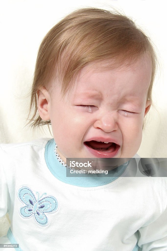 Baby Girl Crying  Baby - Human Age Stock Photo