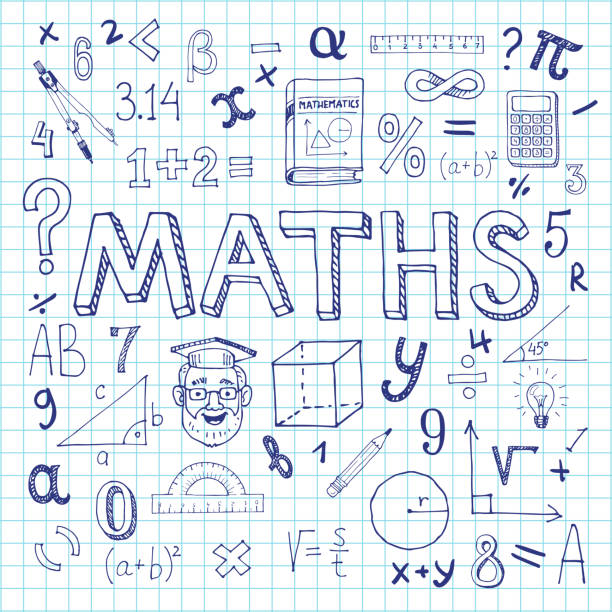 ilustraciones, imágenes clip art, dibujos animados e iconos de stock de fondo de las matemáticas. - símbolo matemático