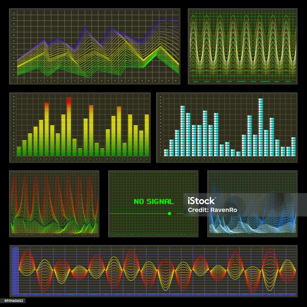 What Is Abstract Graphs Graphs And Charts Stock Illustration - Download Image Now - Abstract ...